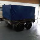 Blue PVC Trailer Cover