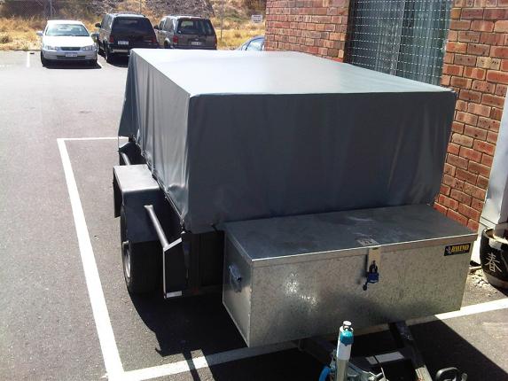 PVC TRAILER COVER GREY