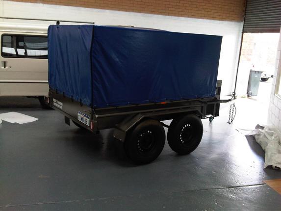 blue pvc trailer cover blue pvc trailer cover